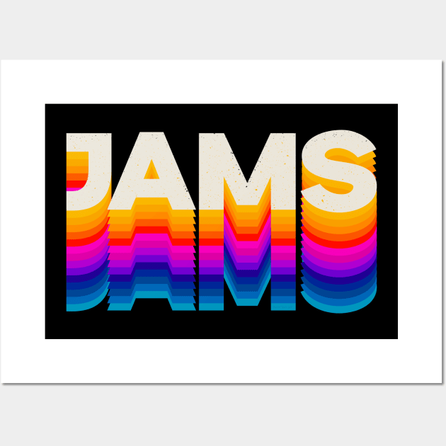 4 Letter Words - Jams Wall Art by DanielLiamGill